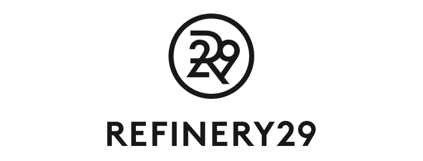 a logo of Refinery29, a popular lifestyle and beauty publication